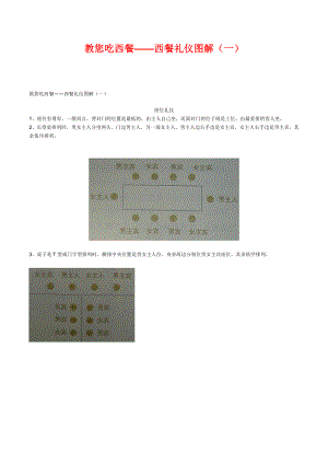 教您吃西餐——西餐礼仪图解（1）.doc