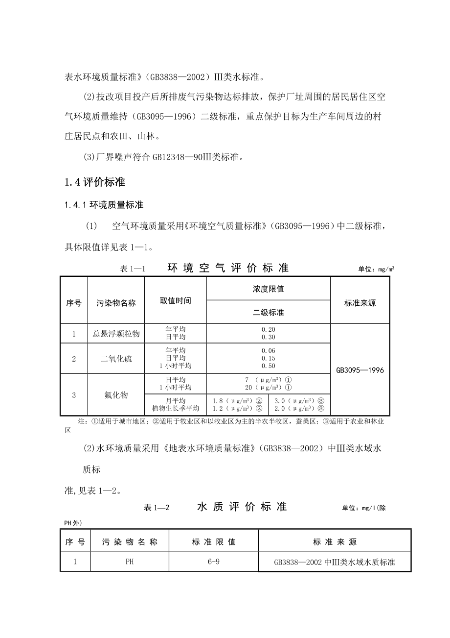 江西德安县喜华氟化工业有限公司产1万吨氟化氢生产线项目环境影响报告书.doc_第3页