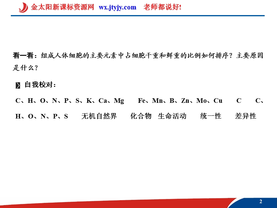 细胞中的元素和化合物、细胞中的糖类、脂质和无机物课件.ppt_第2页