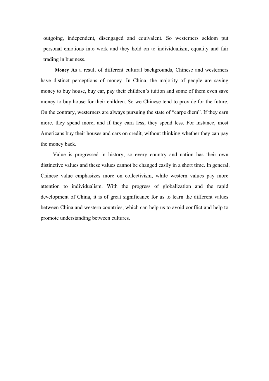 The Differences between Chinese Value and Western Value.doc_第3页