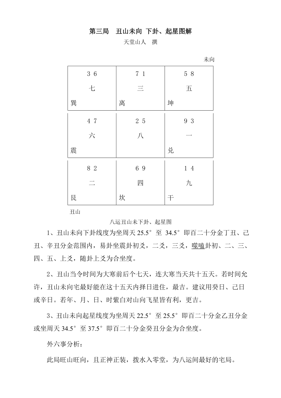 第三局丑山未向 下卦.doc_第1页