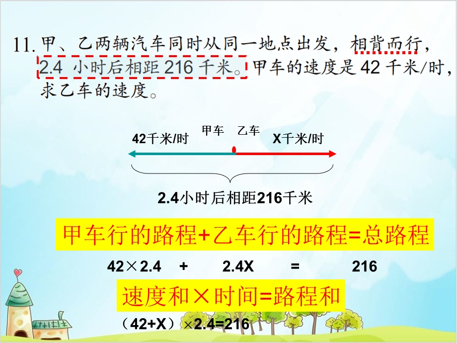 五年级下册数学列方程解决实际问题——行程问题-沪教版课件.ppt_第3页