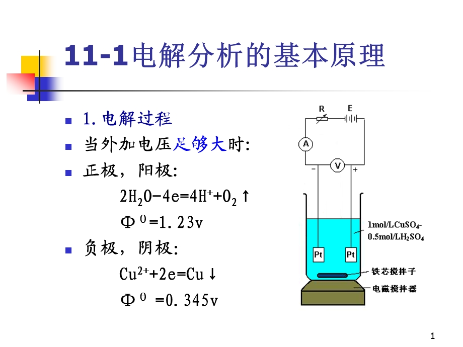 第十一章-电解与库仑分析法课件.ppt_第1页