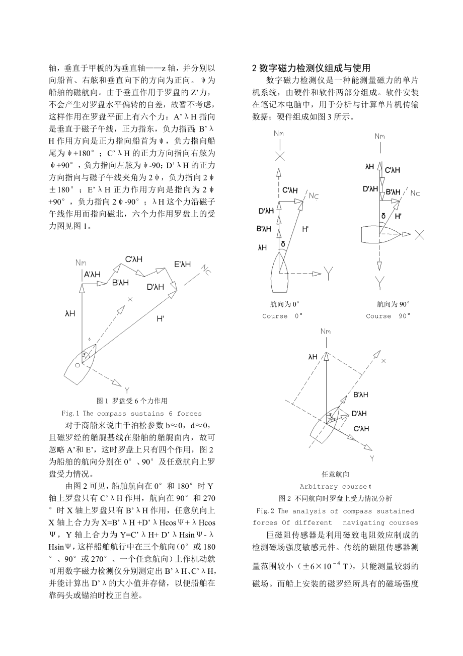 论文（设计）基于数字磁力检测仪的磁罗经自差校正方法.doc_第2页