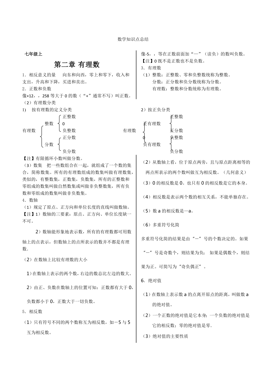 华师大版初中数学知识点总结.docx_第1页