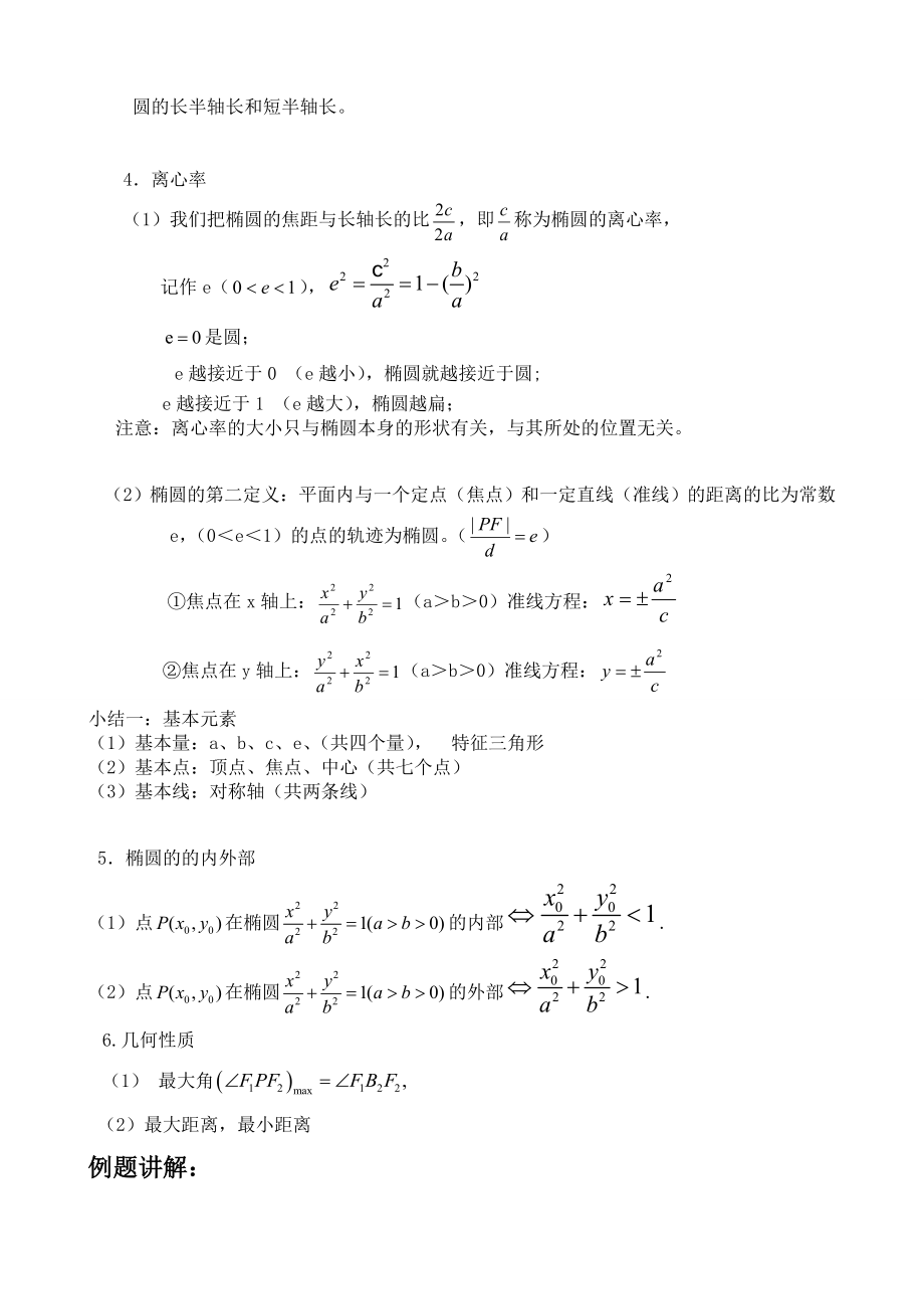 椭圆知识点总结.doc_第2页