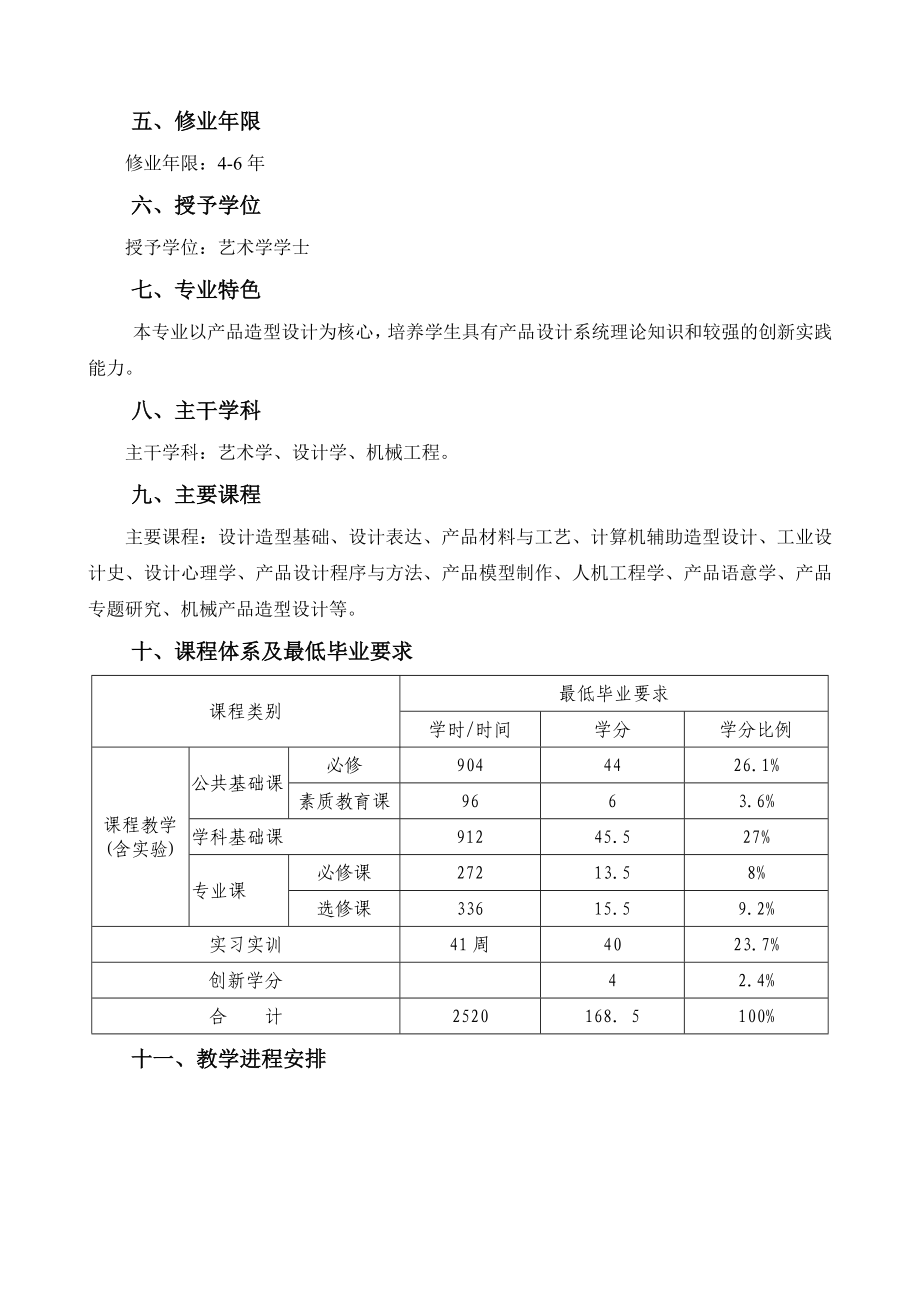 产品设计专业本科人才培养方案.doc_第2页