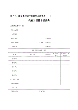 建设工程施工质量安全检查表.doc