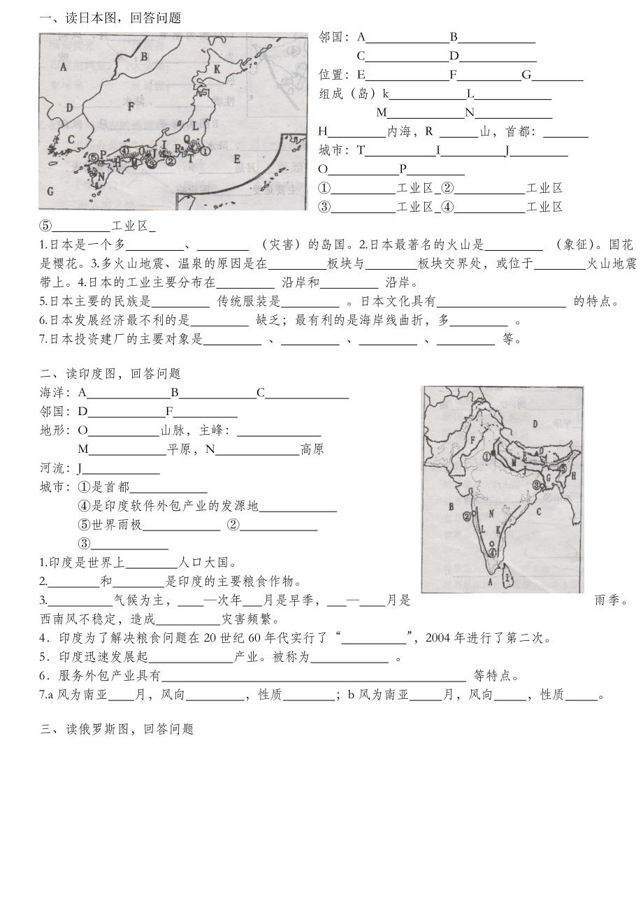 初中地理识图题汇总.doc_第1页