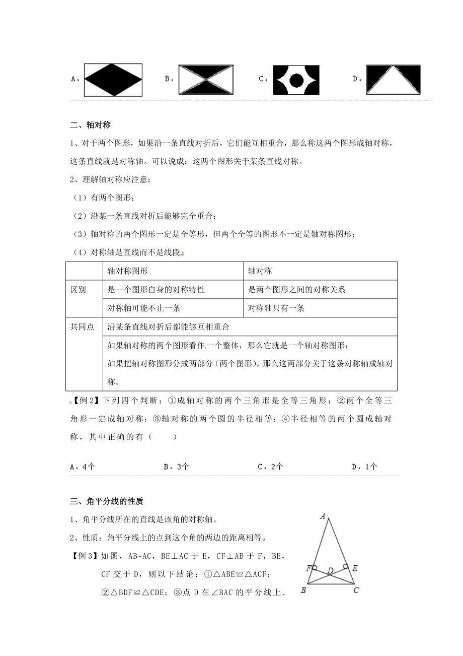 生活中的轴对称(知识点总结-基础-变式-提高)剖析.doc_第2页