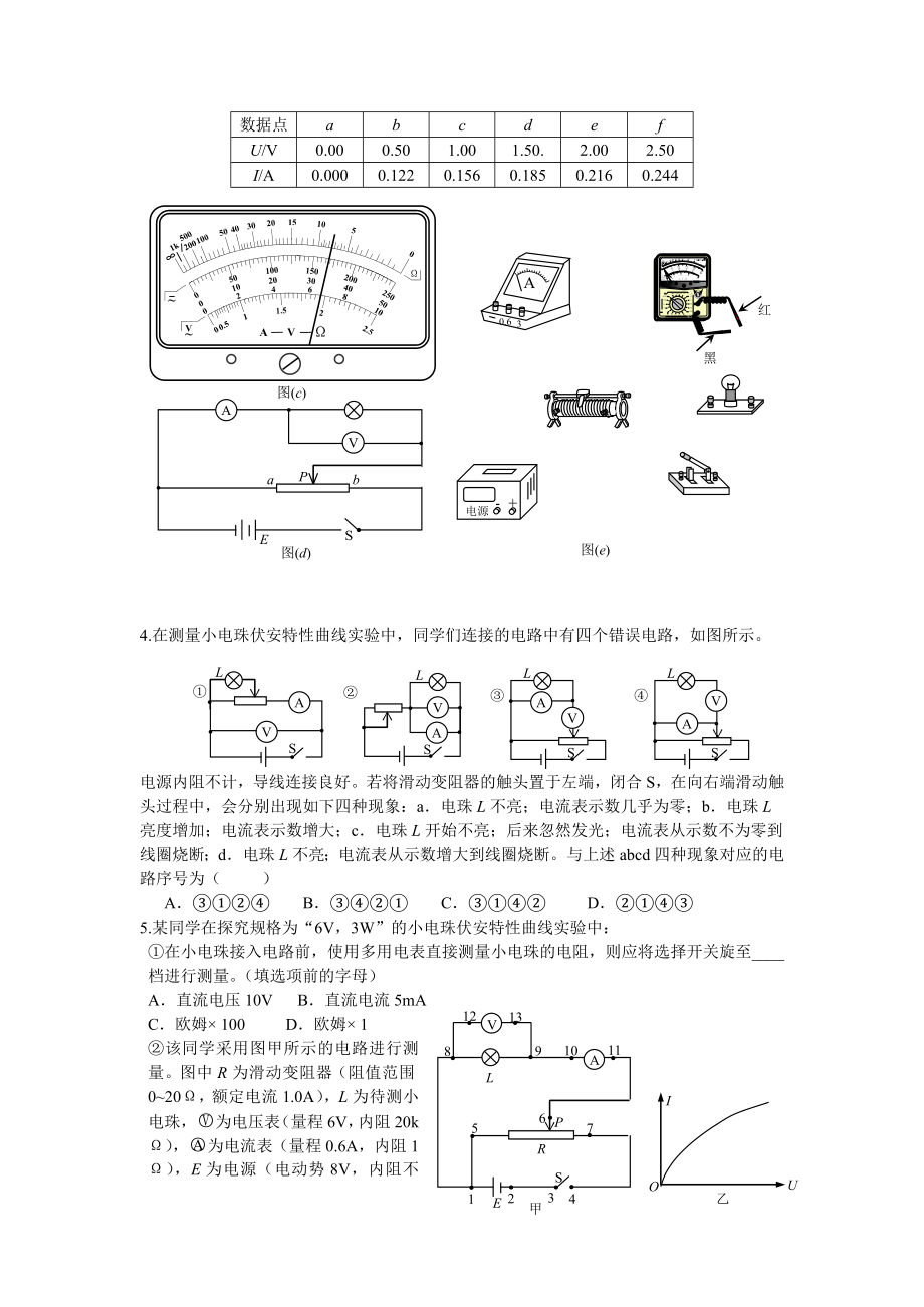 电学实验大全.doc_第2页