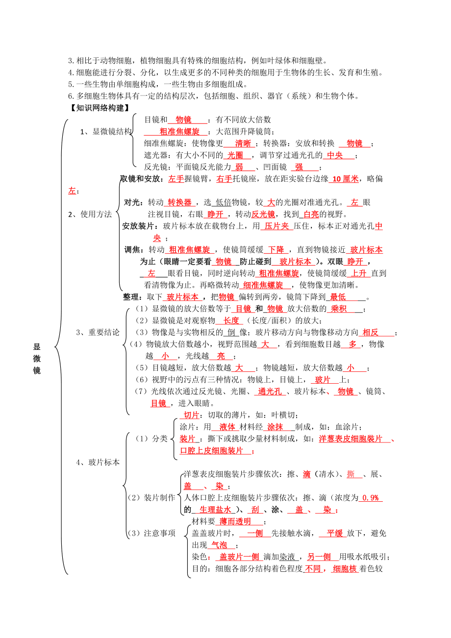 初中生物学总复习学案答案.doc_第3页