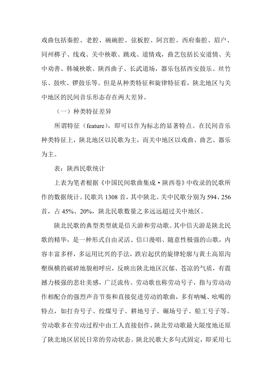 陕北与关中音乐形态的比较研究.doc_第2页