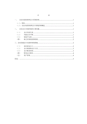 会计内部控制毕业论文.doc