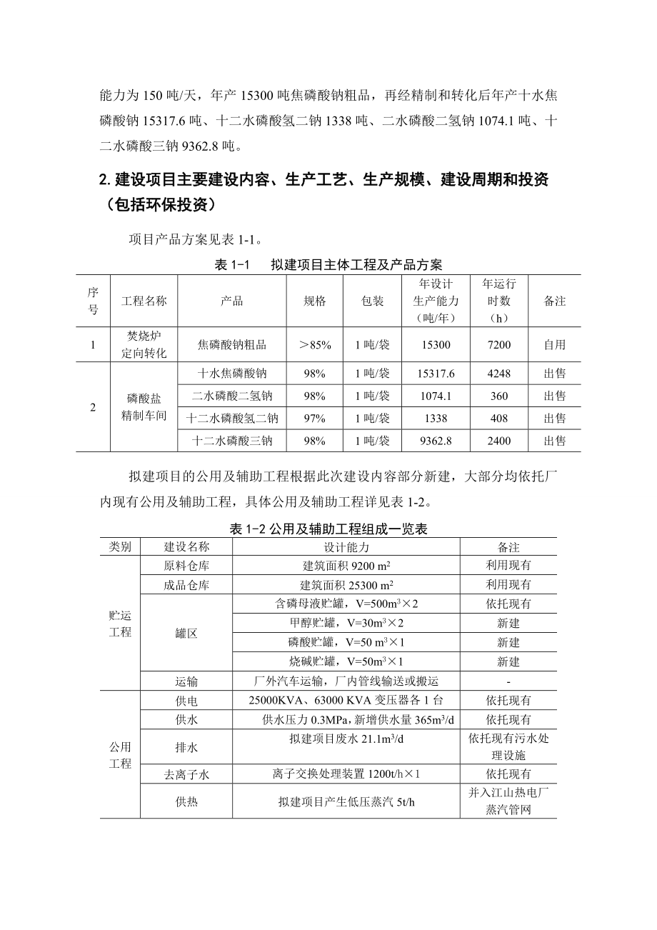 南通江山农药化工股份有限公司含磷母液资源化回收磷产品技改项目环境影响报告书.doc_第3页