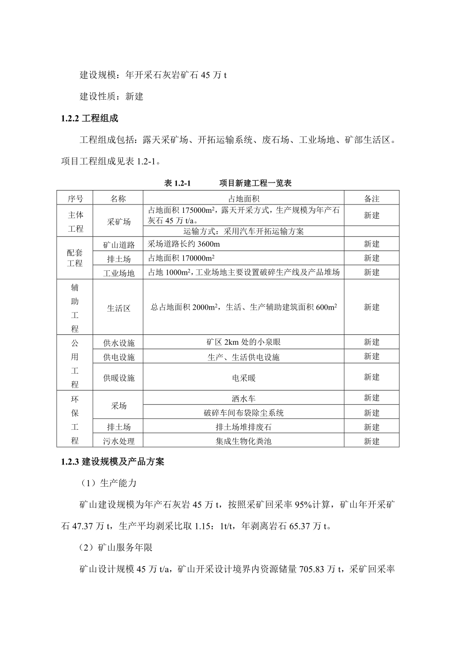 新疆富蕴县哈巴依石灰岩矿开采项目（熔剂用）新建工程环境影响报告书简本.doc_第2页