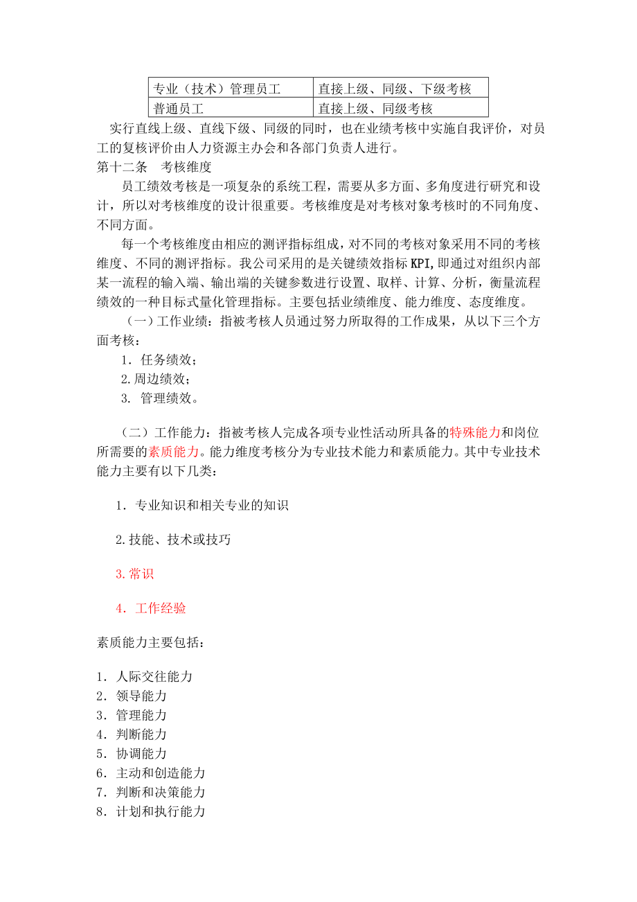 某某有限公司员工绩效考核方案.doc_第3页