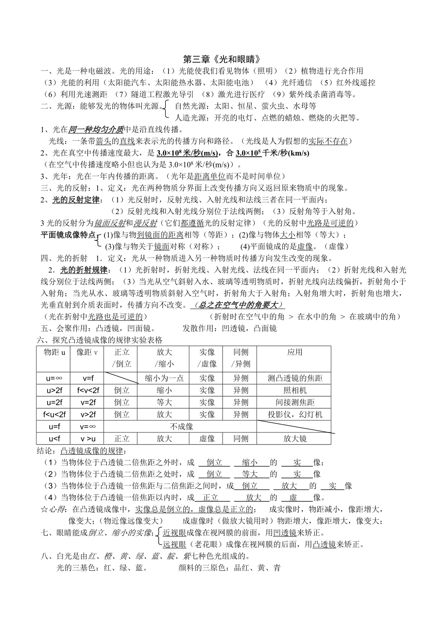 初中物理总复习知识点大全.doc_第2页