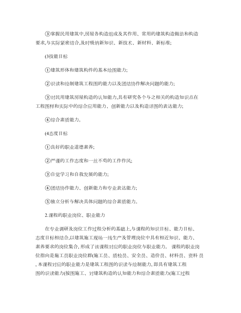 建筑识图与构造学习领域课程标准汇总.doc_第3页