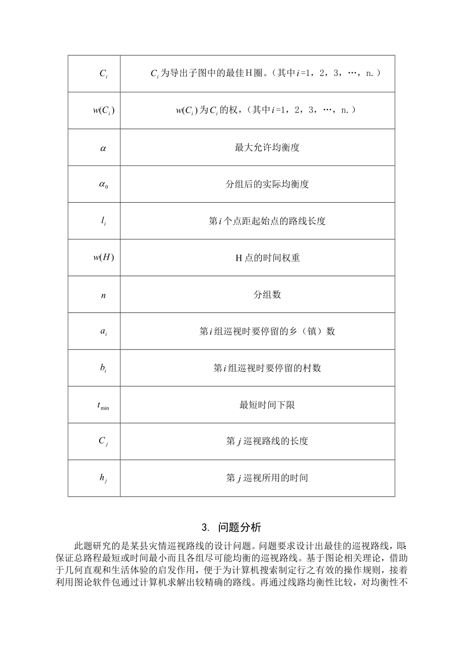 数学建模优秀论文灾情巡视路线的数学模型.doc_第3页