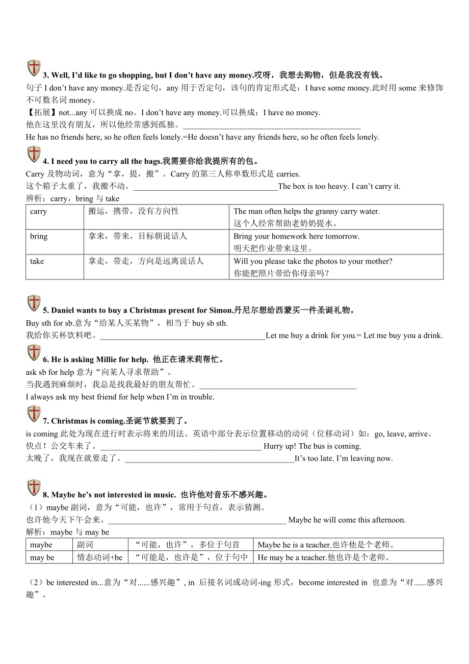 牛津译林版七年级上册Unit-7-知识点精讲(上).doc_第2页