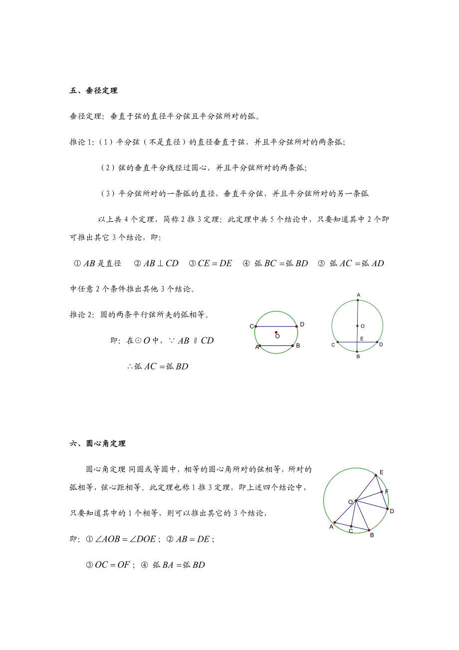 最新最全的初中圆的知识点归纳(内部资料).docx_第3页