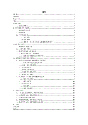 山东农业大学校园绿化树种的调查研究毕业论文.doc