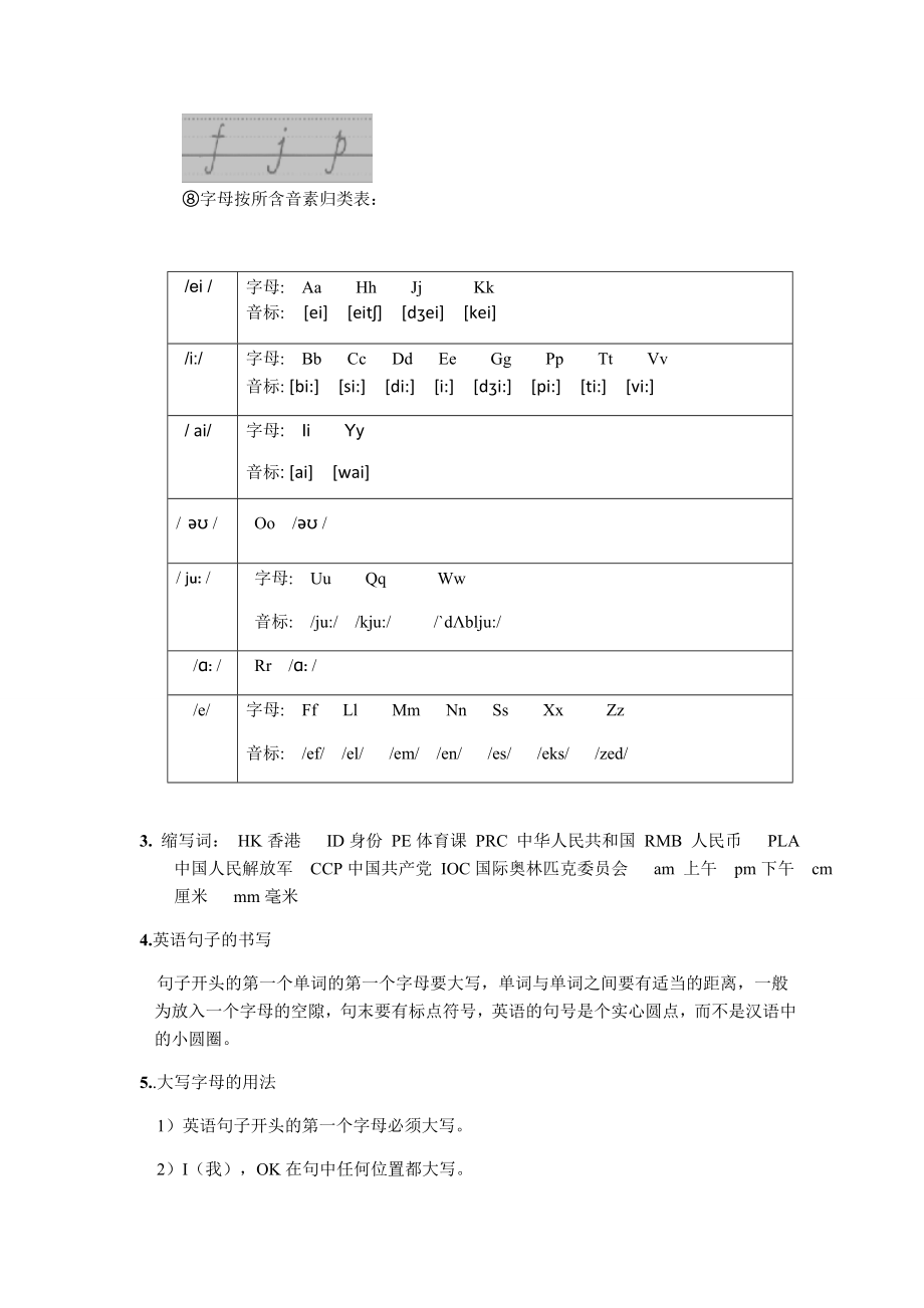 新版人教版英语七年级上册复习大纲教案知识点总结.doc_第2页