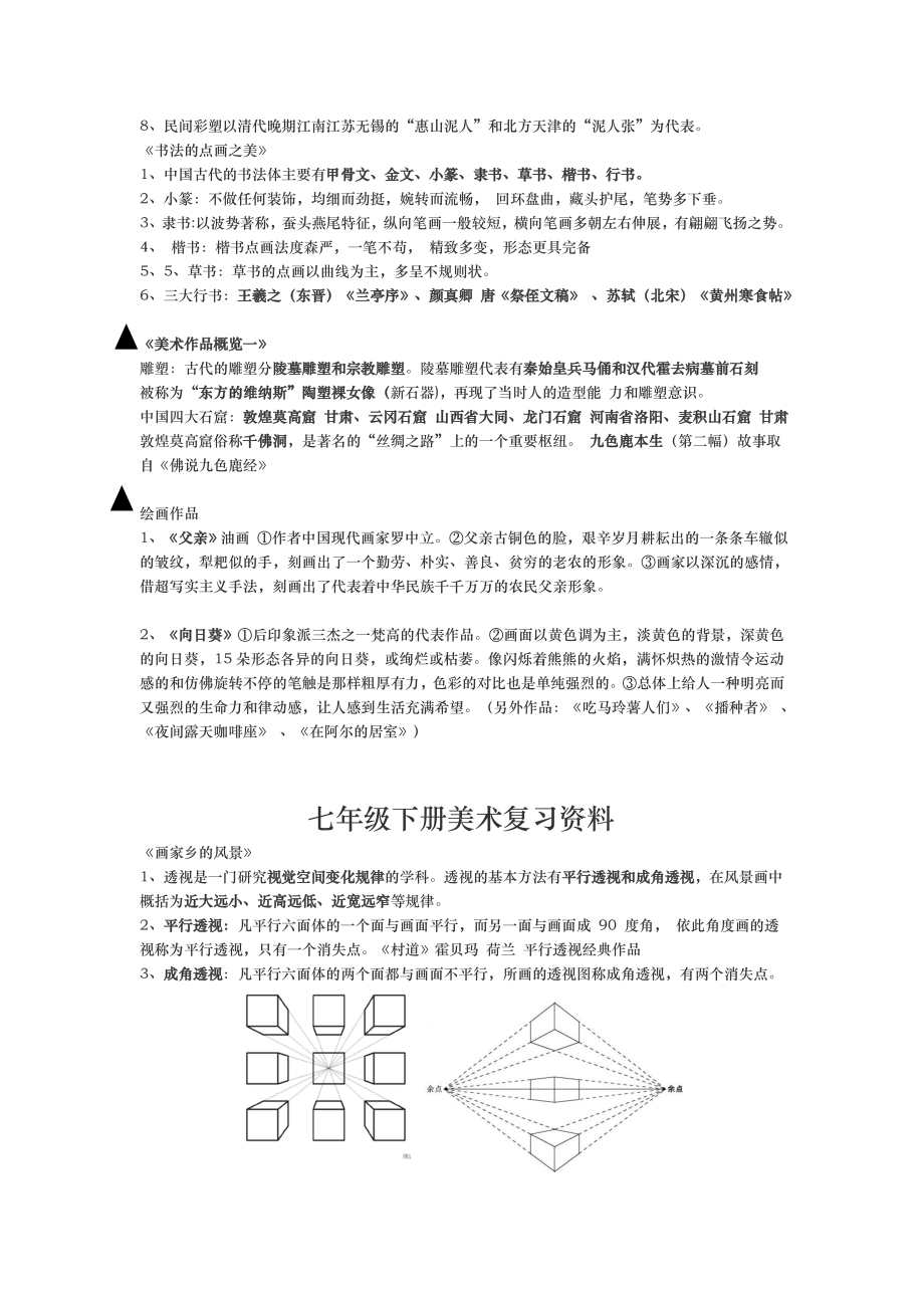 初中美术复习资料全.docx_第2页