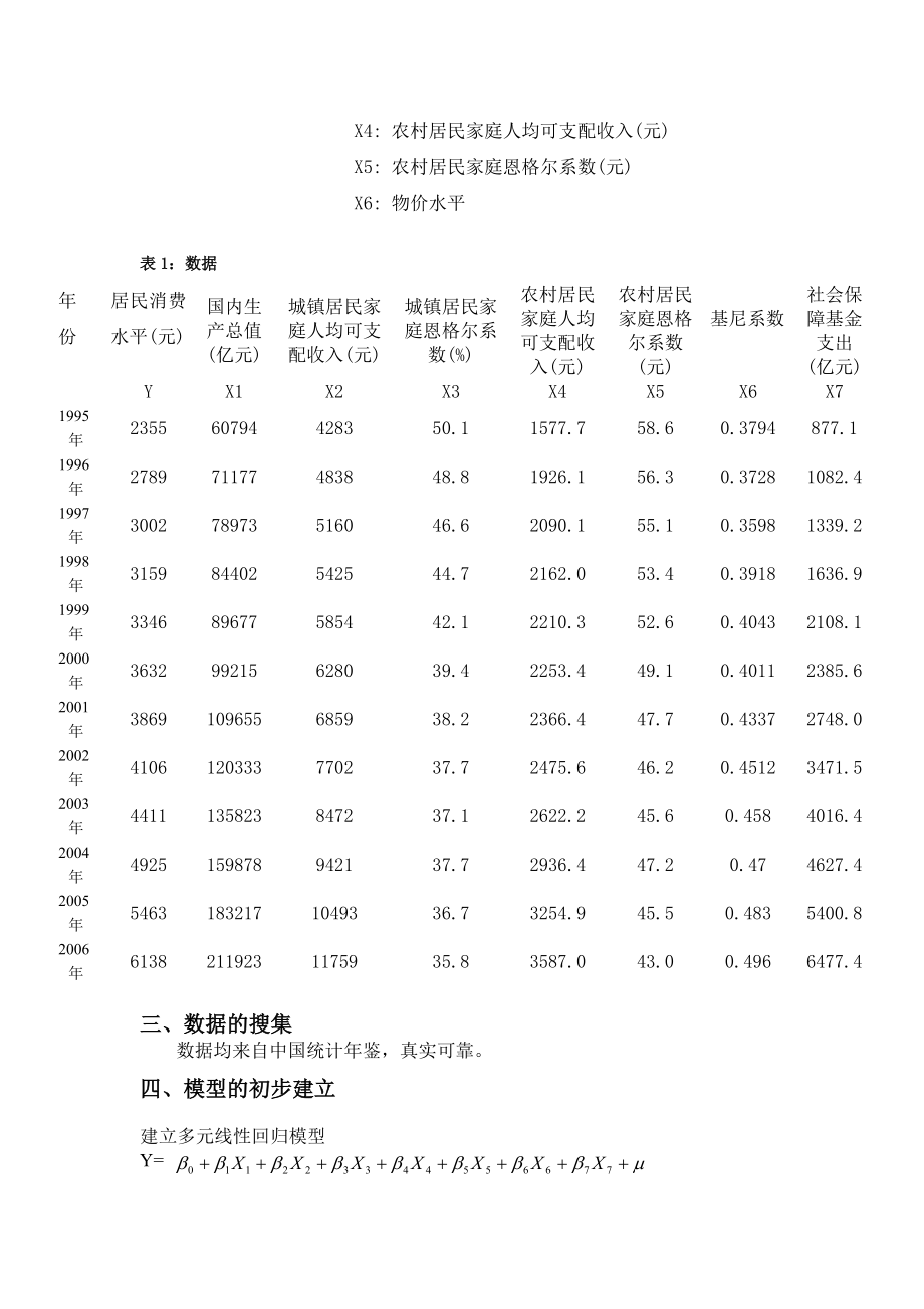 中国居民消费水平模型及分析.doc_第3页