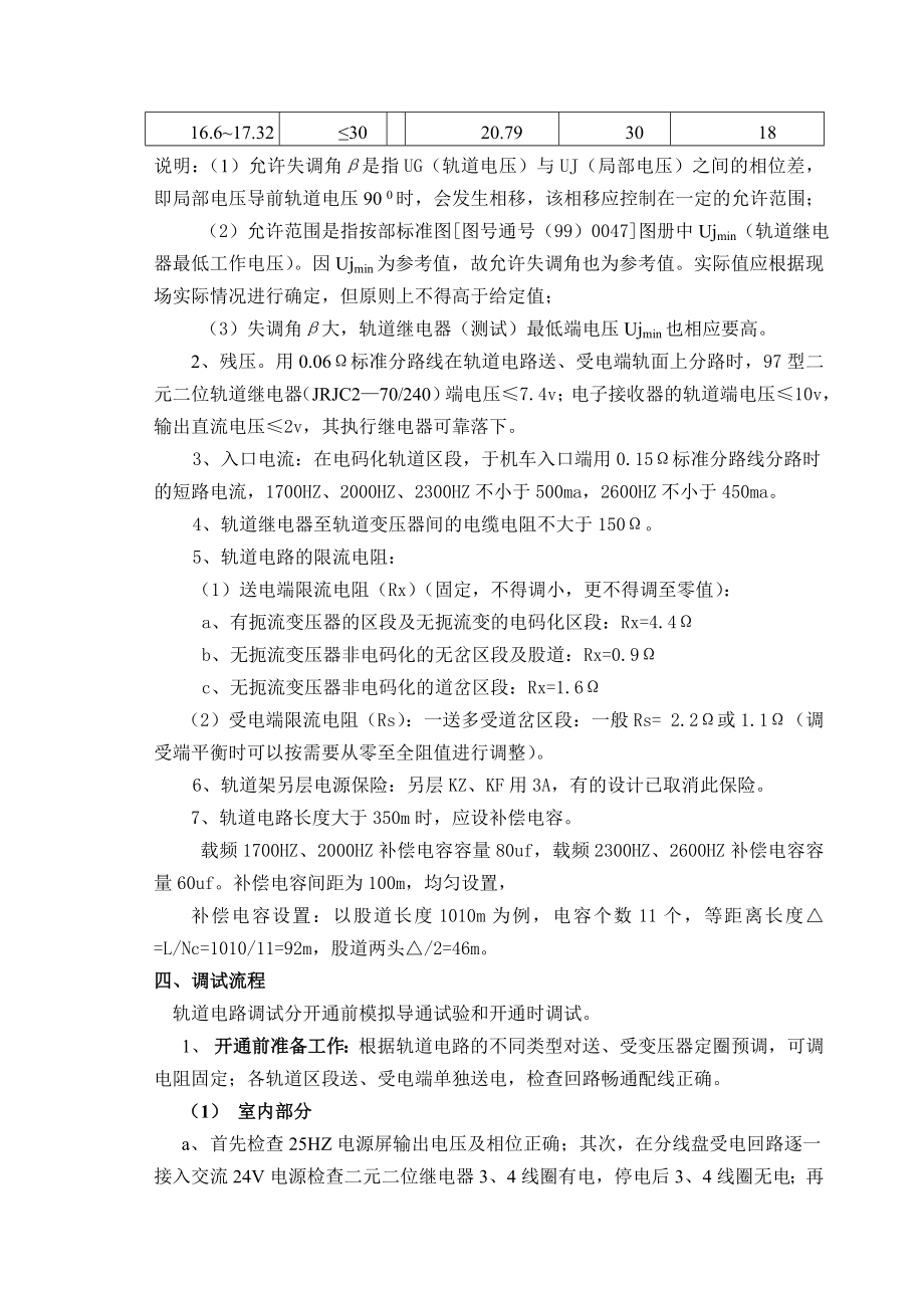 25HZ轨道电路调整作业指导书资料.doc_第3页