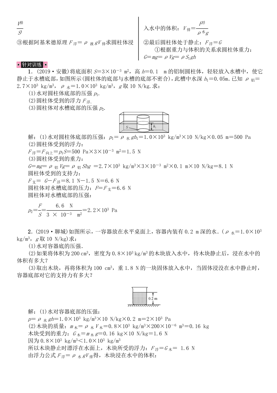 中考物理专题综合计算题大全.doc_第2页