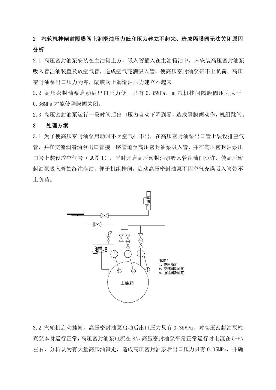 高压密封油泵出口压力建立不起来和出口压力油压低原因分析及处理方案.doc_第2页