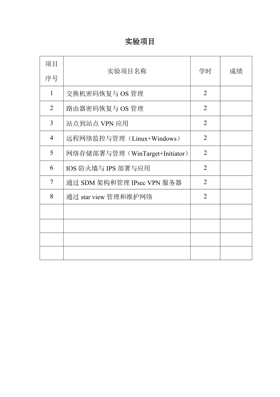 02蔡芬网络管理与性能评价实验指导书.doc_第2页