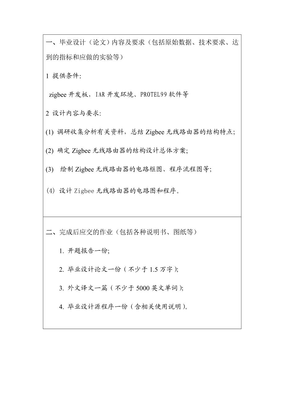 毕业设计（论文）Zigbee无线路由器的设计.doc_第2页