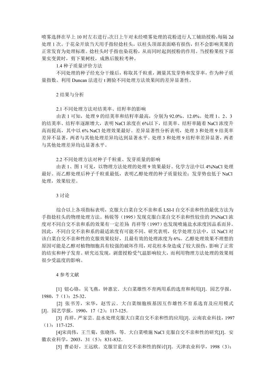 社会学论文花期克服白菜自交不亲和性试验.doc_第2页