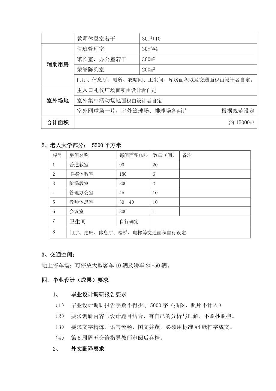 北方老人中心毕业设计任务书.doc_第3页