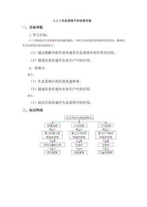 生态系统中的信息传递学案.doc