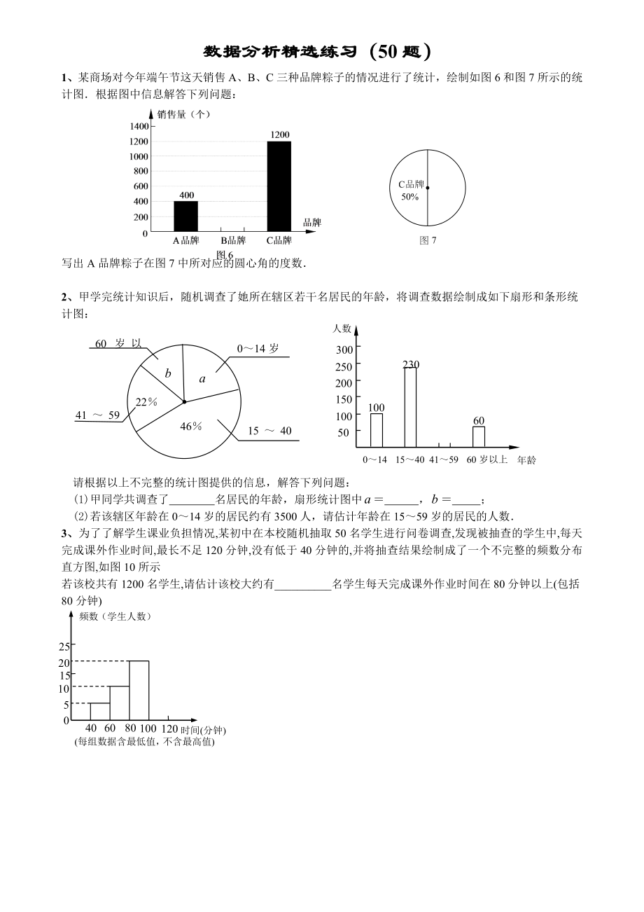 数据分析精选练习50题.doc_第1页