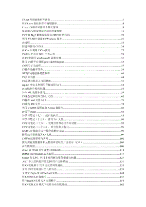 c 井 开发技巧毕业设计（论文）word格式.doc