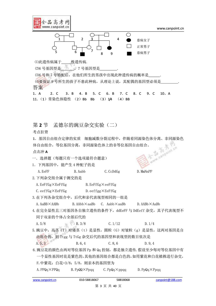 高中生物必修二考点狂背.doc_第3页