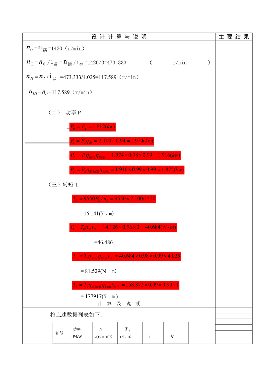 机械设计基础课程设计说明书模板.doc_第3页