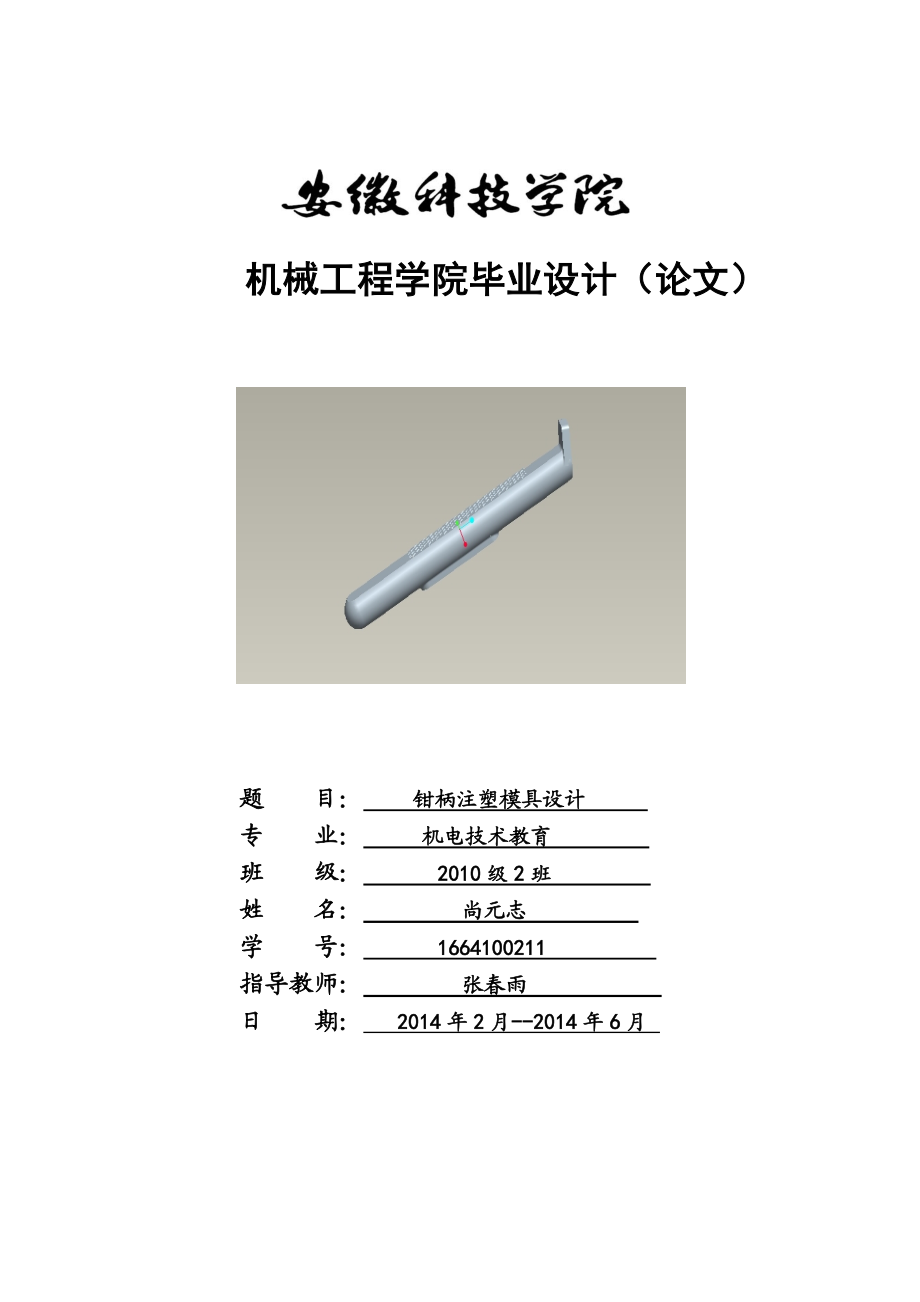 钳柄注塑模具设计.doc_第2页