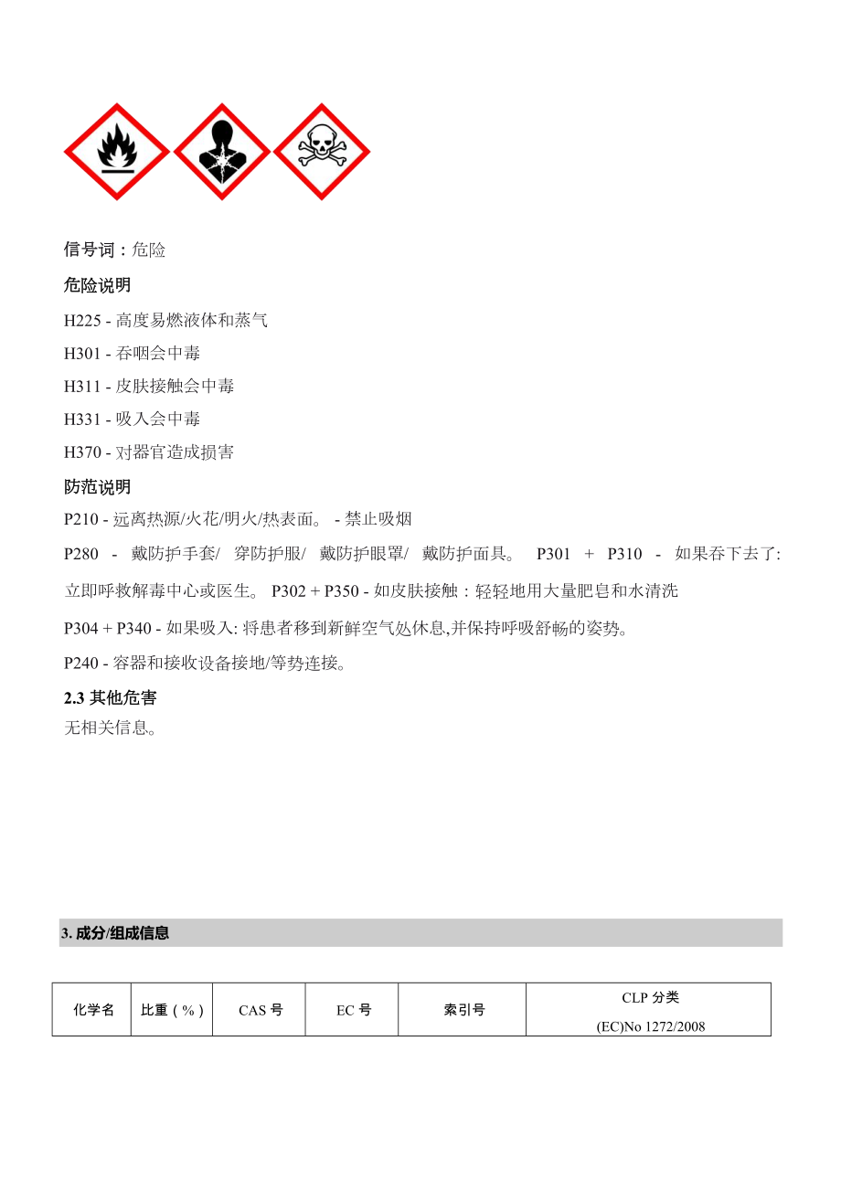 醇基燃料msds危化品安全技术说明书.doc_第3页