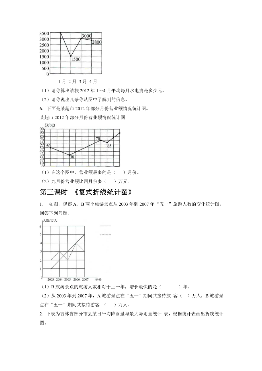 《折线统计图》习题精编版.doc_第3页