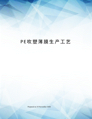 PE吹塑薄膜生产工艺.docx