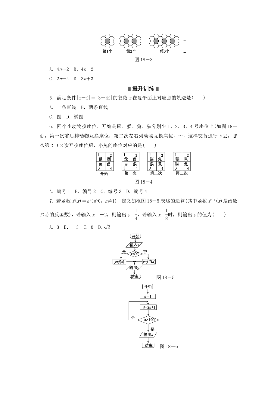 高考数学二轮复习 专题限时集训（十八）第18讲 复数、算法与推理证明配套作业 文（解析版）.doc_第2页