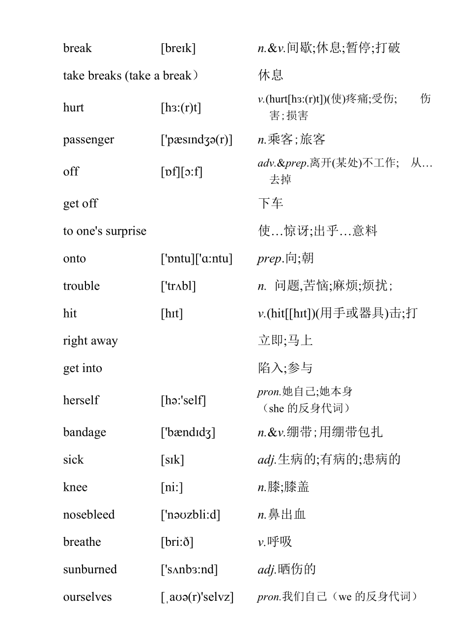 新人教版八级英语下册单词表.doc_第2页