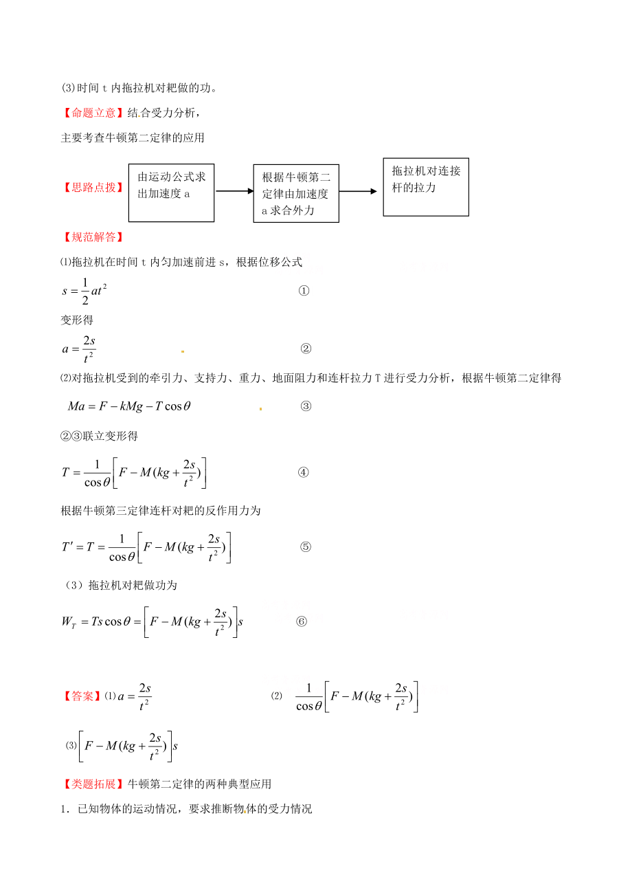 高考物理 考点汇总 考点2 牛顿定律的应用 新人教版.doc_第2页