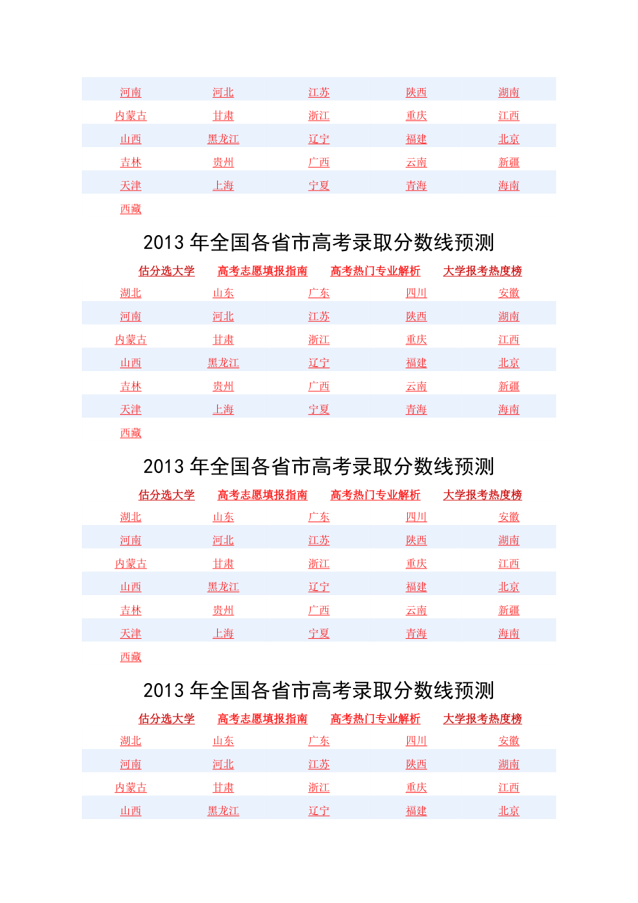 全国各省市高考录取分数线预测.doc_第3页